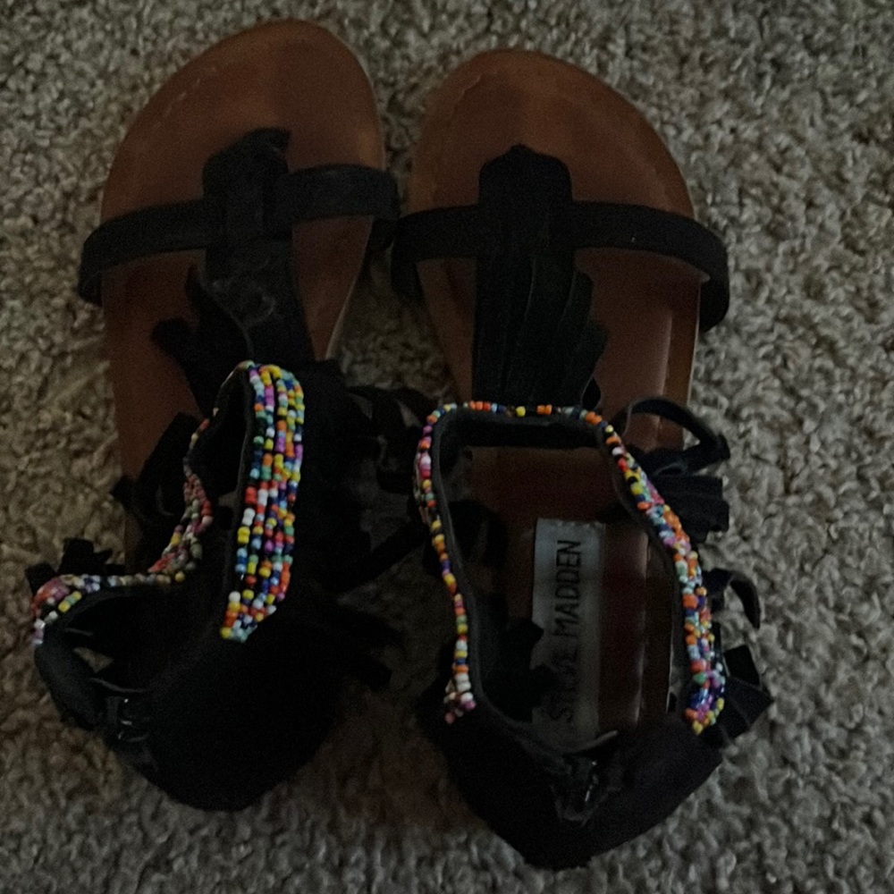 Girl size 2 black sandals